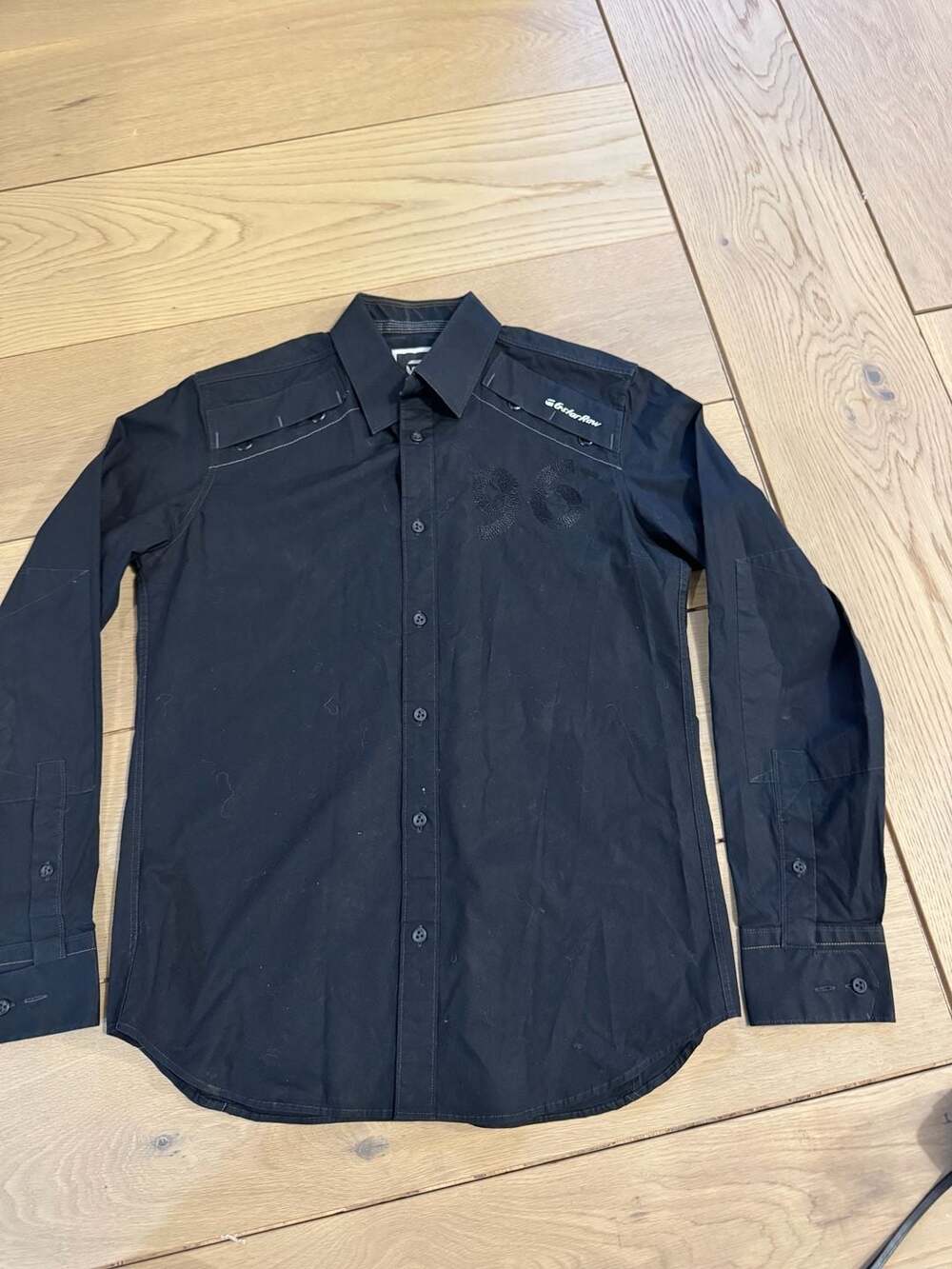 G-Star Raw Black Long Sleeve Button Down Shirt Size M